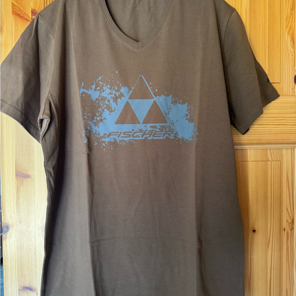NWOT Fischer Brown Short Sleeve Tee
